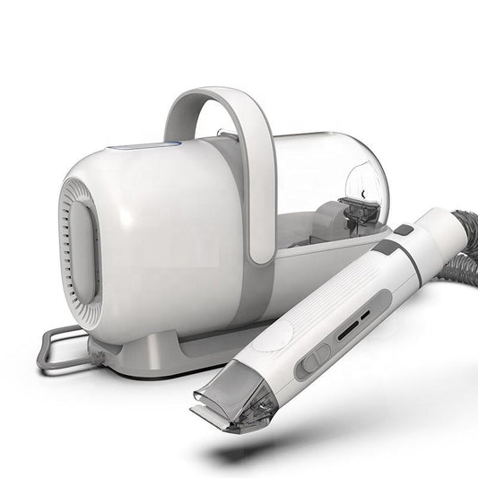 PawNova 7-in-1 Ultra-Quiet Pet Grooming Vacuum Kit with Pro Clippers